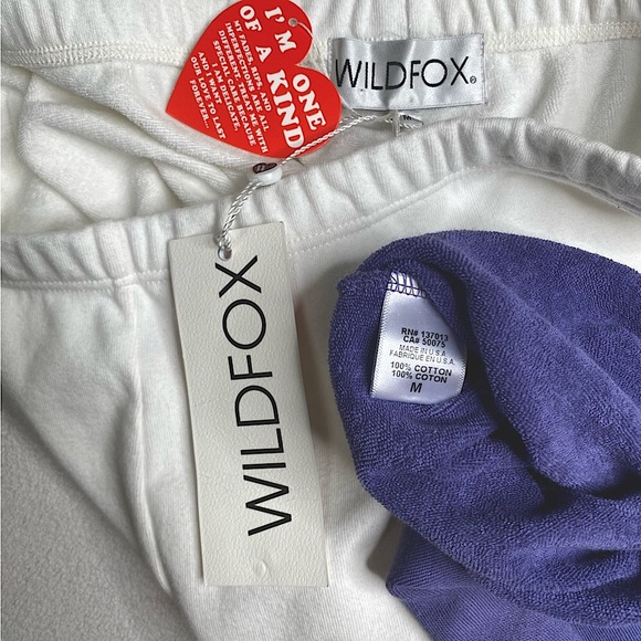 Wildfox Women's Knox Jogger Sweatpants 'Edelweiss Wash' Size (M) Medium NEW - Picture 11 of 11